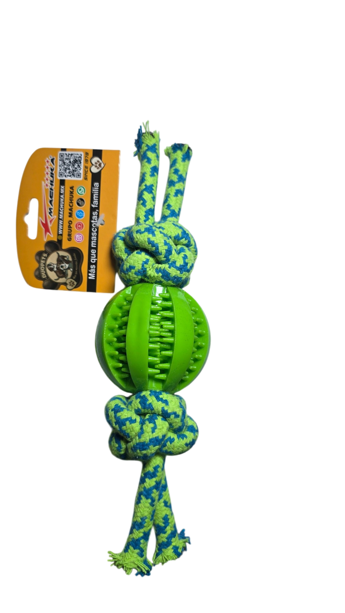 JUGUETE CON PELOTA Y CUERDA PARA PERRO 9367 DUOPETS