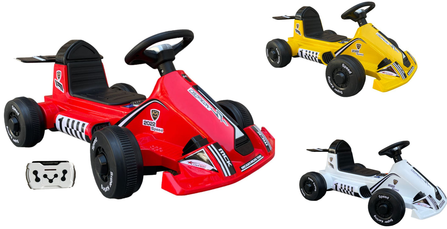 Carrito Go Kart Mini Campeón 12V C/Control Remoto