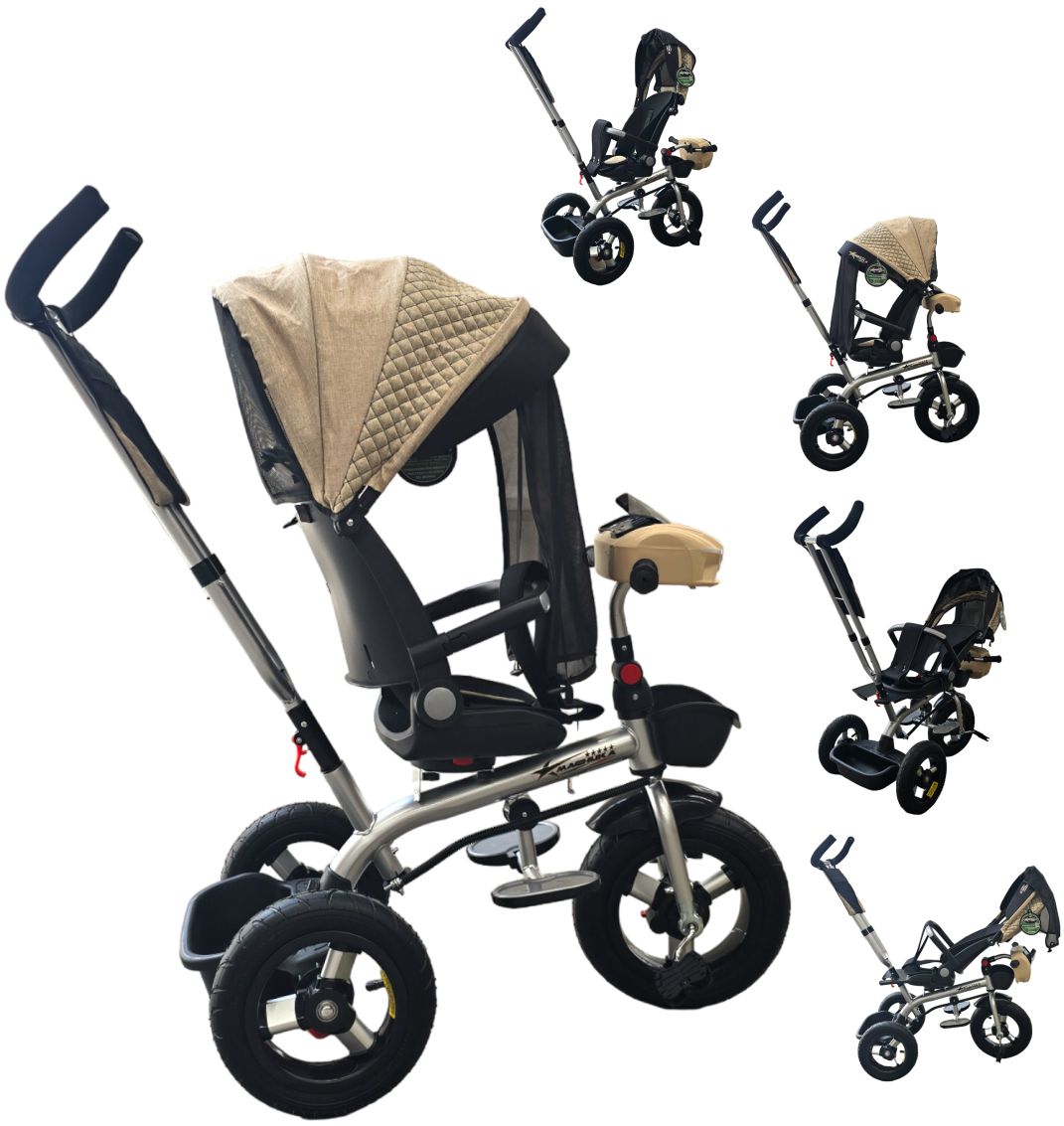 TRICICLO ELITE LLANTA DE AIRE CON TOLDO