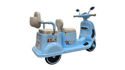 MOTONETA ELÉCTRICA 6V DOBLE ASIENTO CON CONTROL REMOTO 896-26
