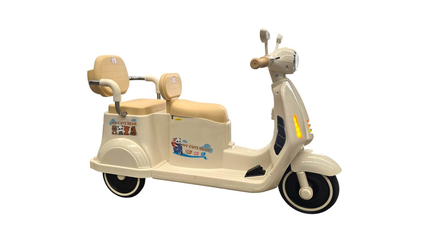 MOTONETA ELÉCTRICA 6V DOBLE ASIENTO CON CONTROL REMOTO 896-26