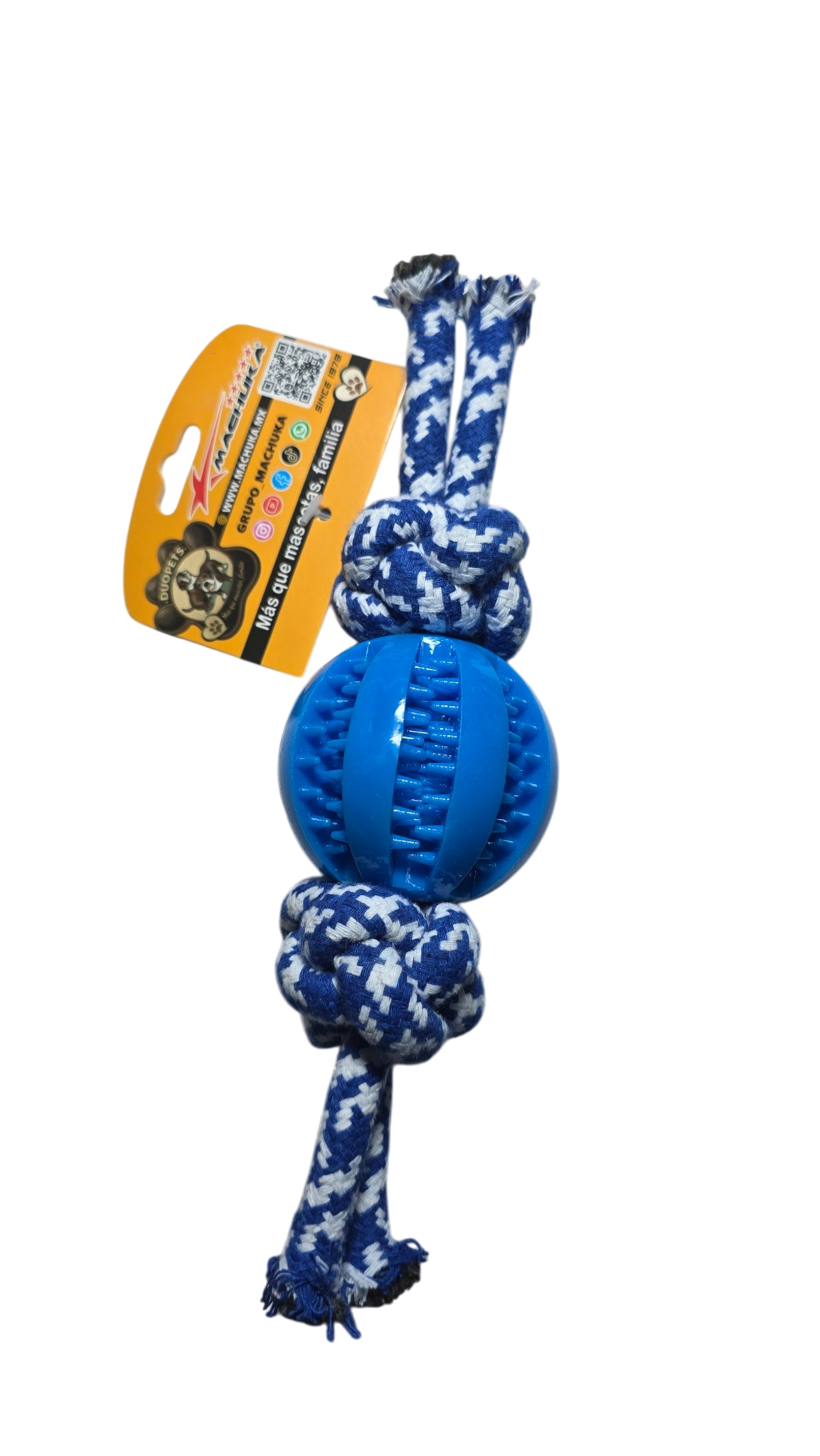 JUGUETE CON PELOTA Y CUERDA PARA PERRO 9367 DUOPETS