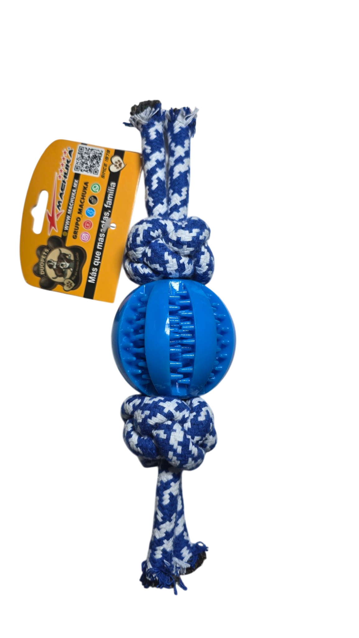 JUGUETE CON PELOTA Y CUERDA PARA PERRO 9367 DUOPETS