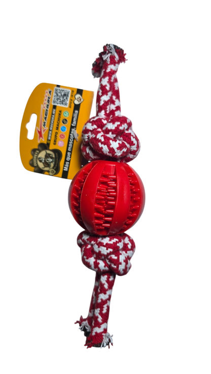 JUGUETE CON PELOTA Y CUERDA PARA PERRO 9367 DUOPETS