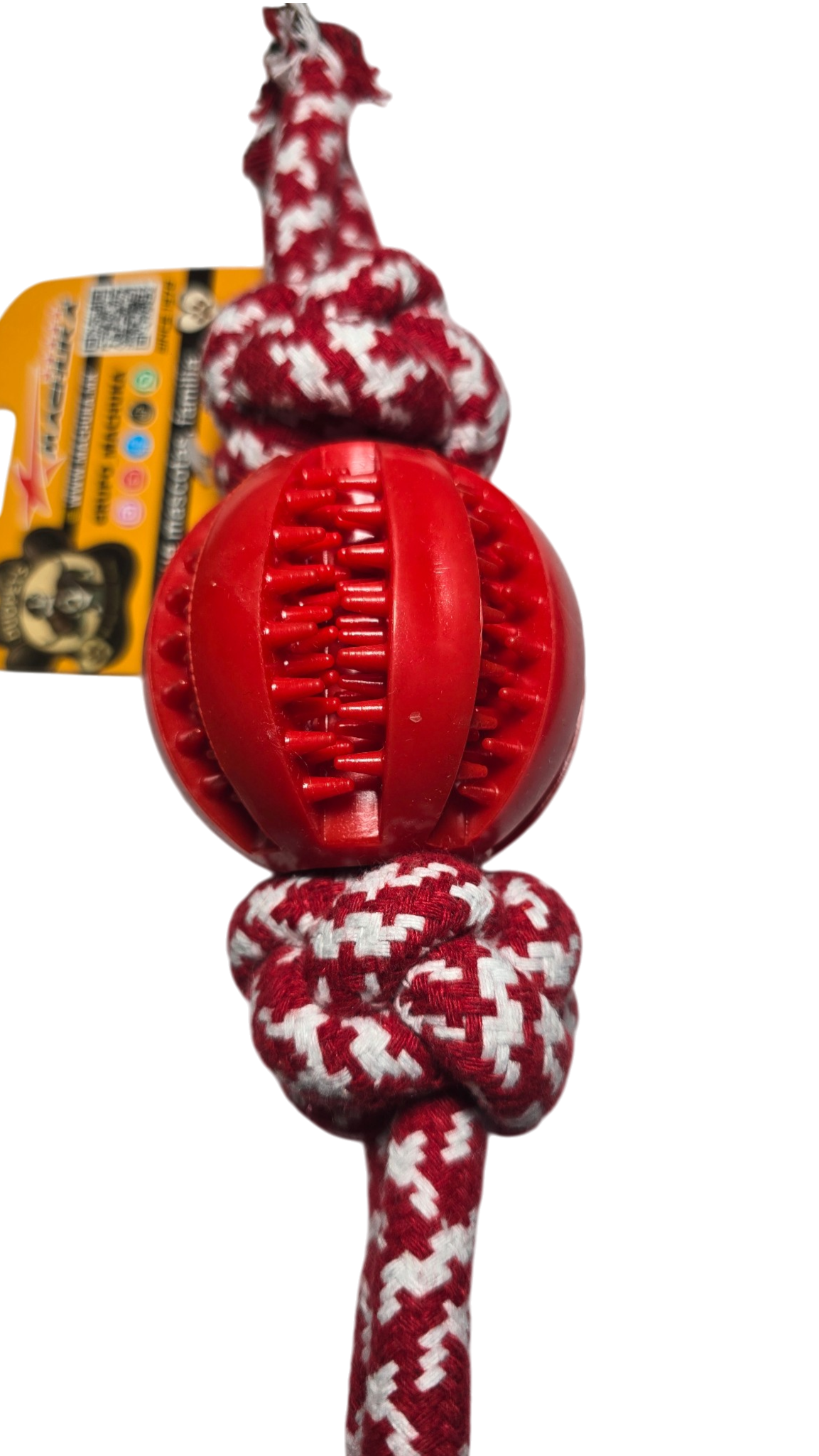 JUGUETE CON PELOTA Y CUERDA PARA PERRO 9367 DUOPETS