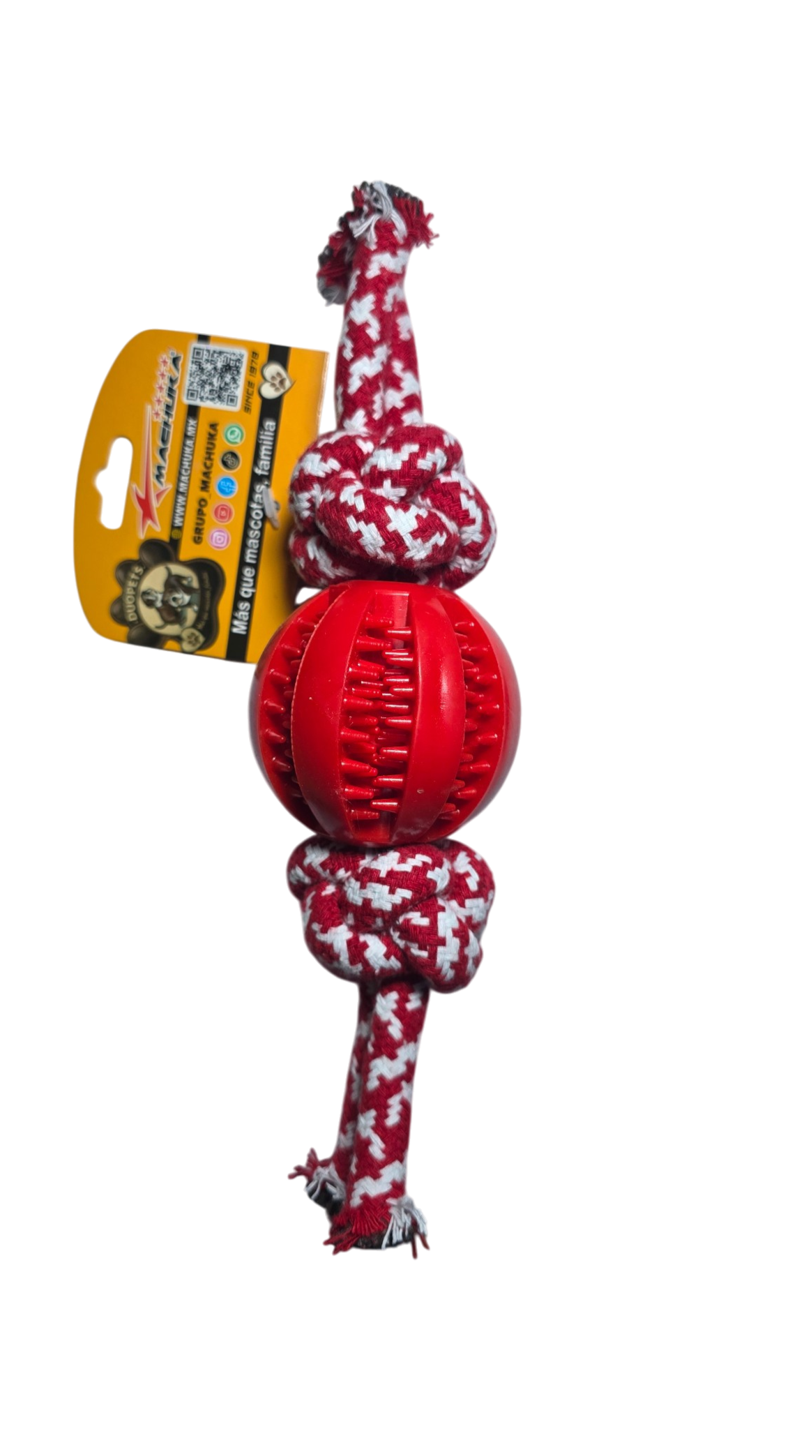 JUGUETE CON PELOTA Y CUERDA PARA PERRO 9367 DUOPETS