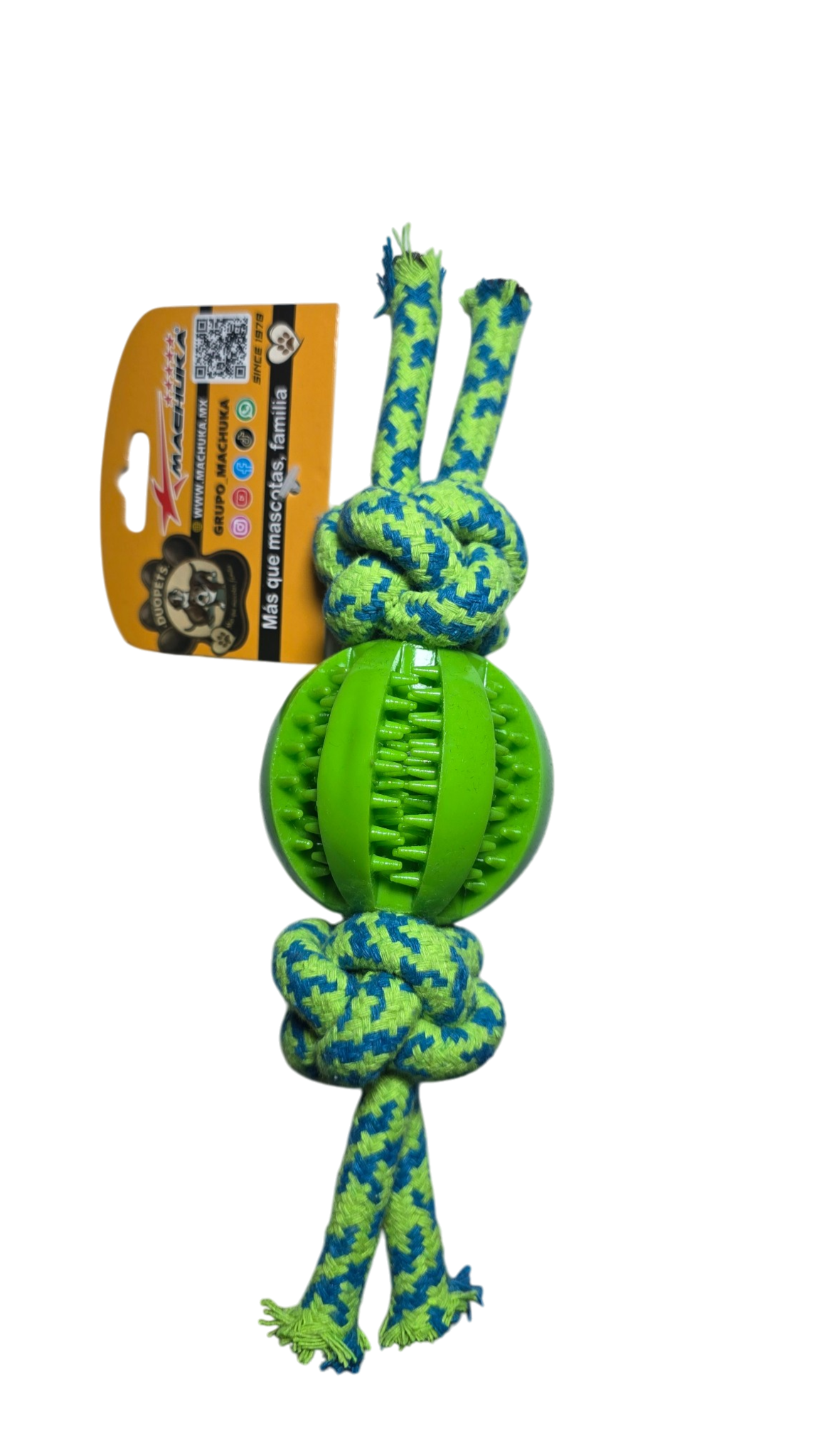 JUGUETE CON PELOTA Y CUERDA PARA PERRO 9367 DUOPETS