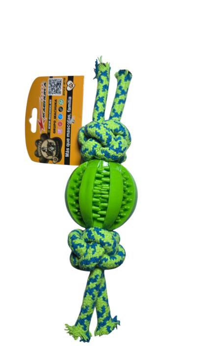 JUGUETE CON PELOTA Y CUERDA PARA PERRO 9367 DUOPETS