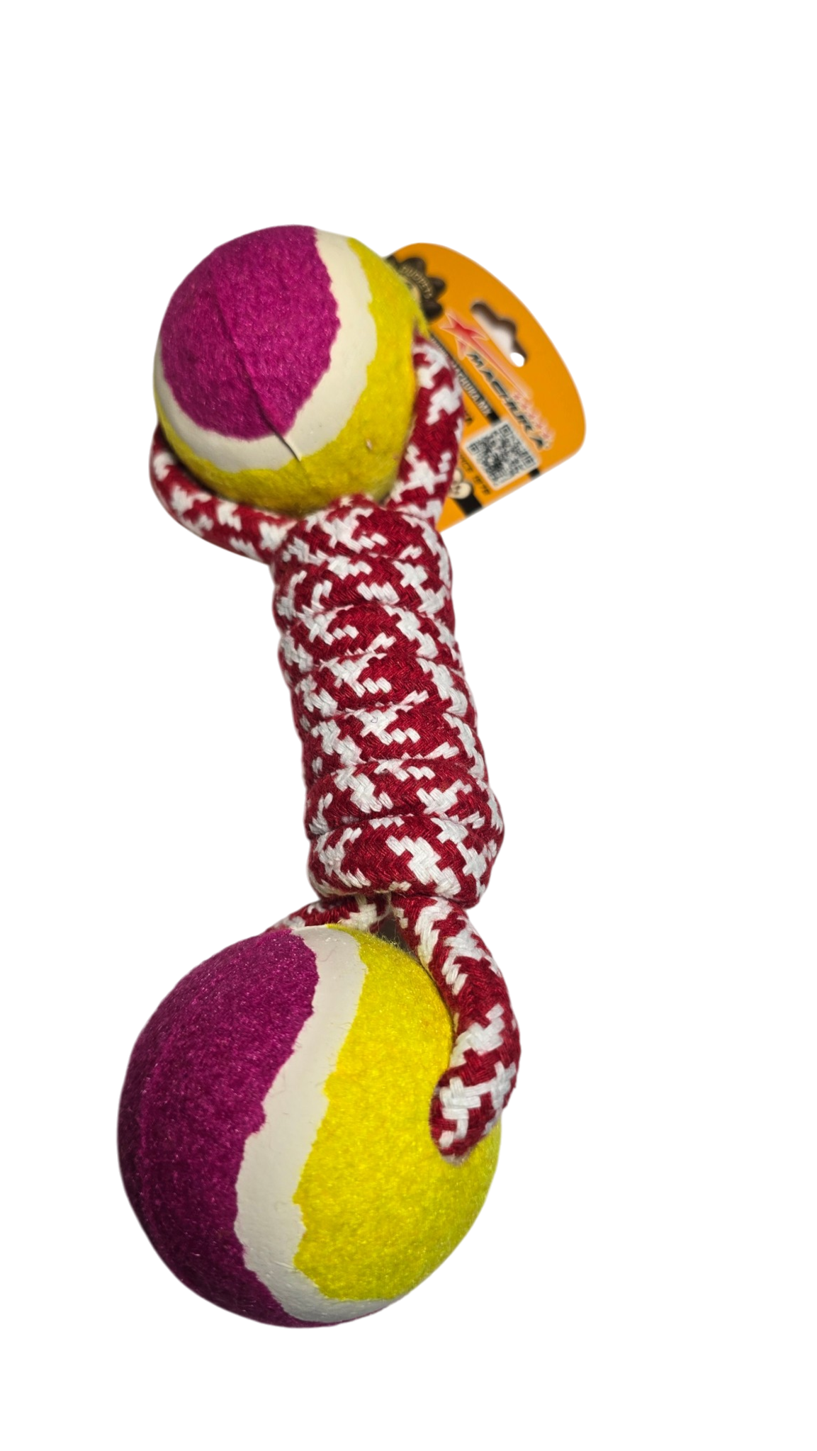 JUGUETE CON DOBLE PELOTA Y CUERDA PARA PERRO DUOPETS