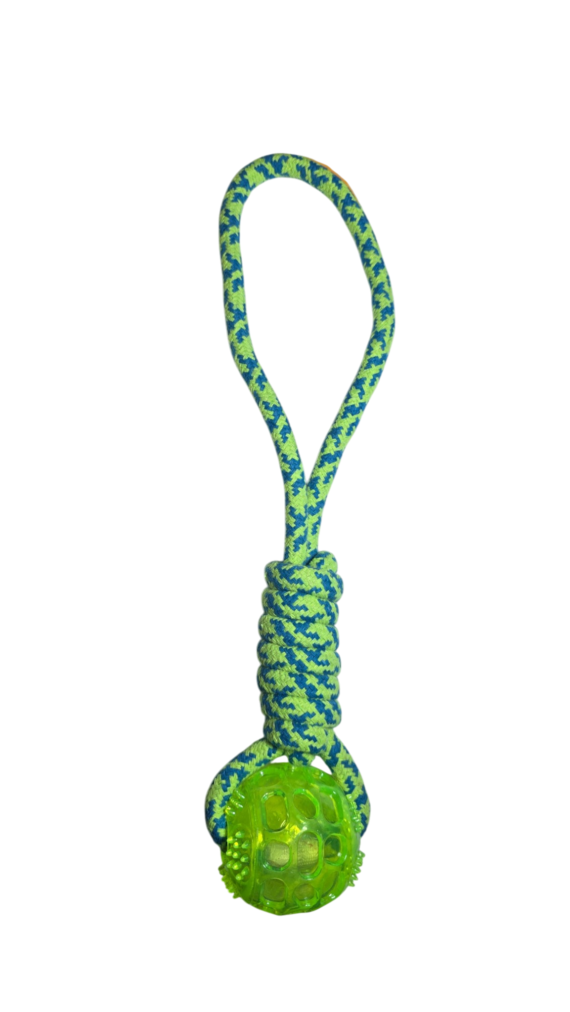 JUGUETE CON PELOTA Y CUERDA PARA PERRO DUOPETS