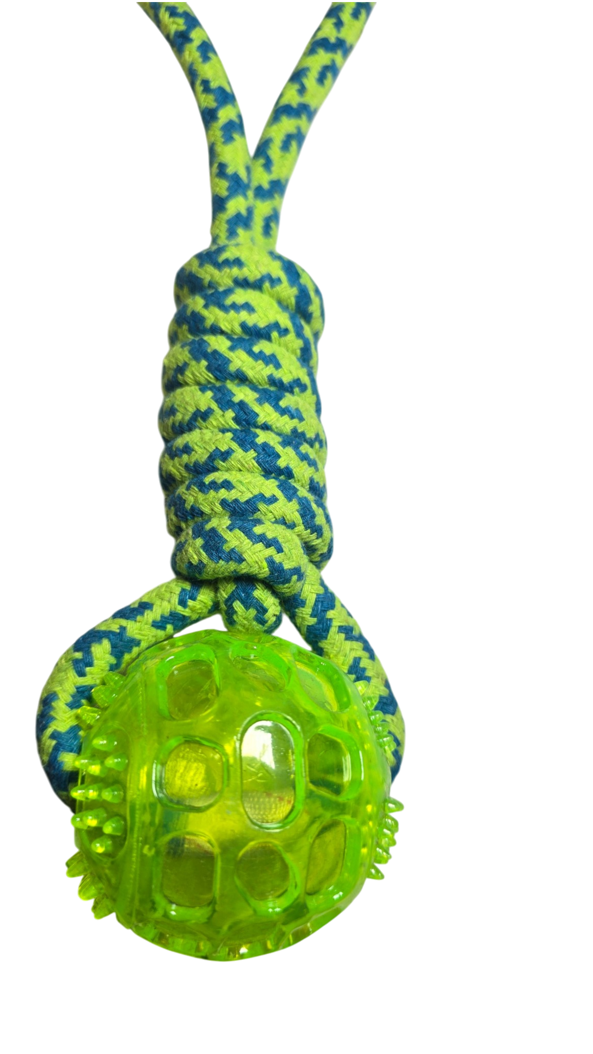 JUGUETE CON PELOTA Y CUERDA PARA PERRO DUOPETS