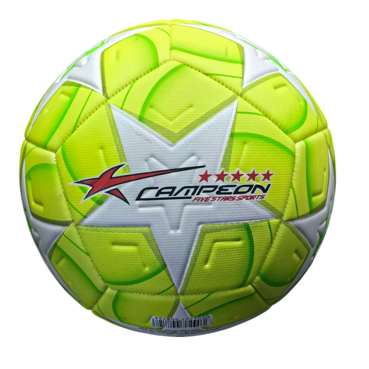 Balón Deportivo de Fútbol Alto Relieve Estrella Neón 12 Gajos PU