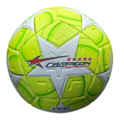 Balón Deportivo de Fútbol Alto Relieve Estrella Neón 12 Gajos PU