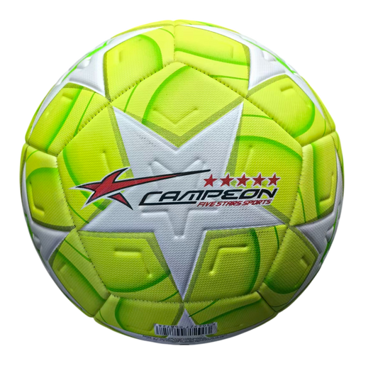 Balón Deportivo de Fútbol Alto Relieve Estrella Neón 12 Gajos PU