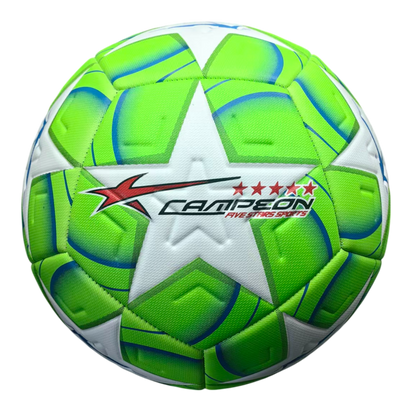 Balón Deportivo de Fútbol Alto Relieve Estrella Neón 12 Gajos PU
