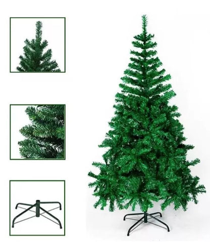 ÁRBOL/PINO NAVIDEÑO ARTIFICIAL VERDE 2.10 MTS