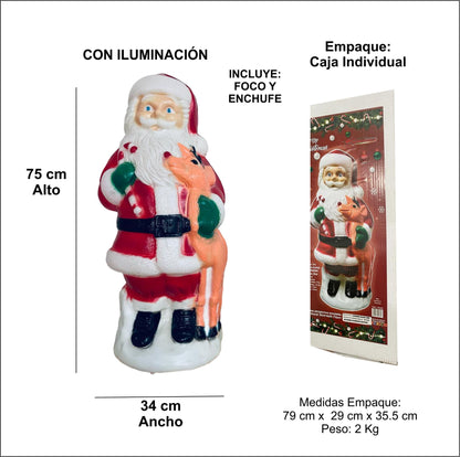 SANTA CLAUS C/VENADO